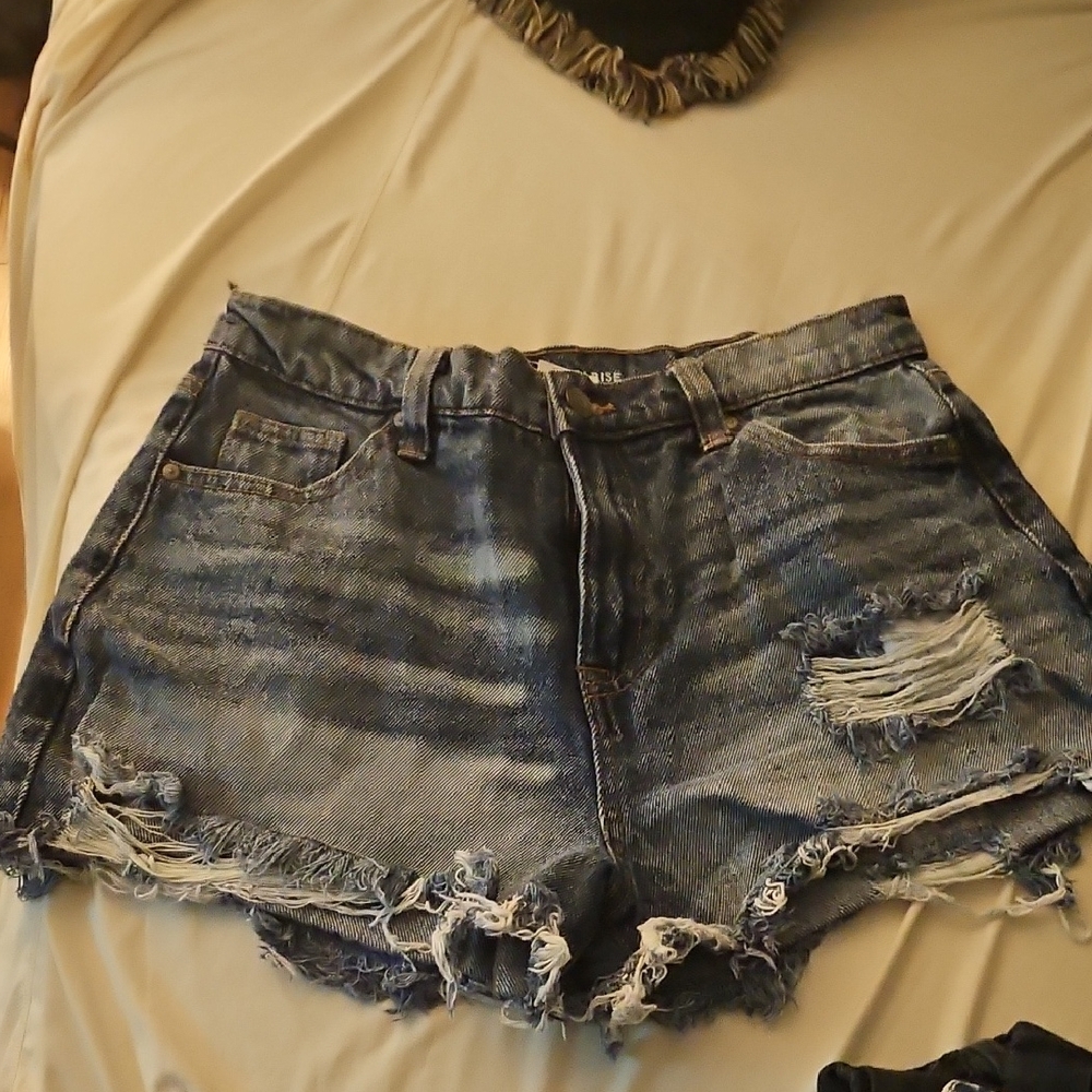 NOBO Blue Vintage Distressed Jean Shorts